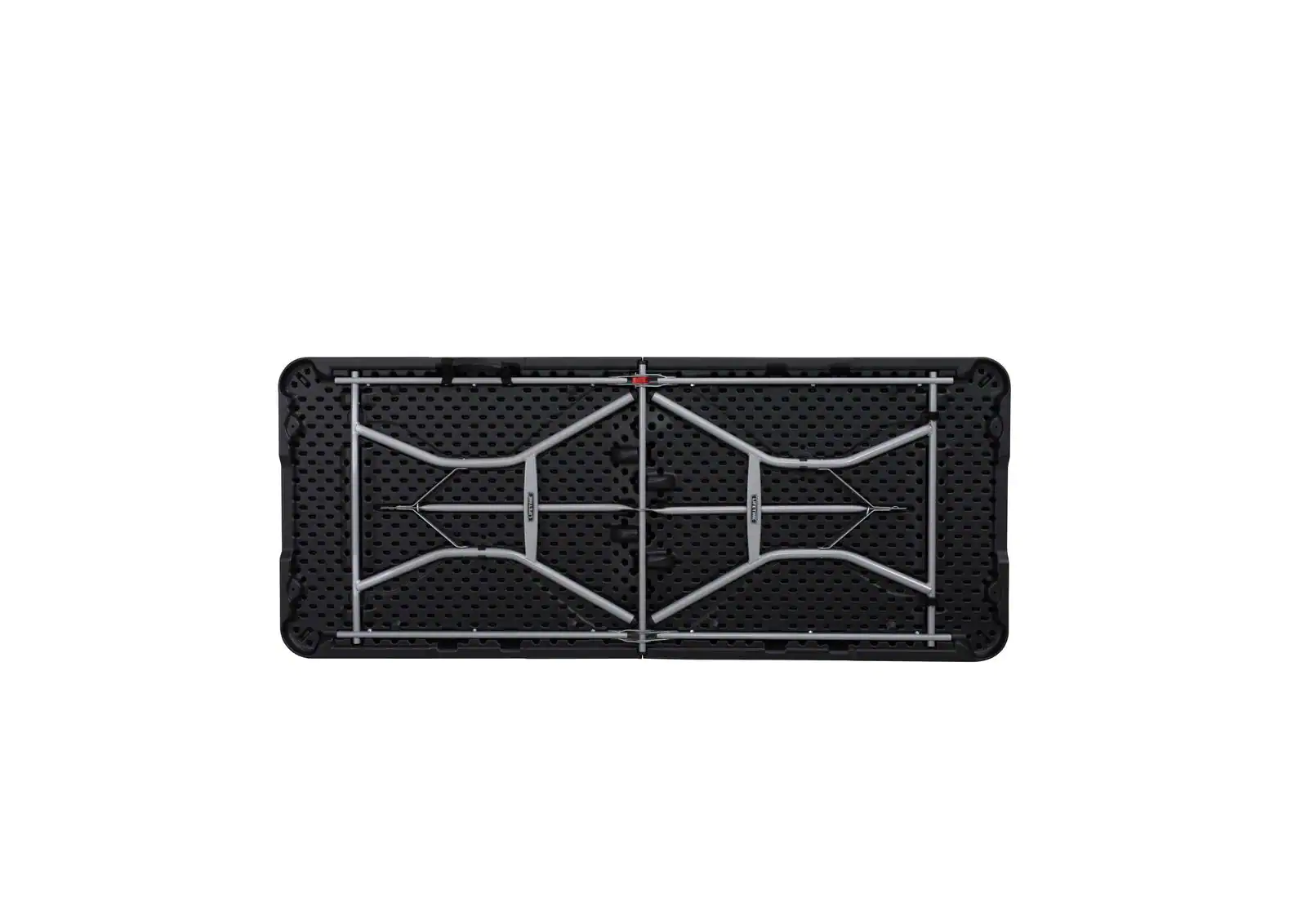 Rectangular Black Resin Folding Banquet Table — Green Guerillas